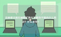 法赫德法國石油和礦物大學相當于國內什么檔次？什么水平？